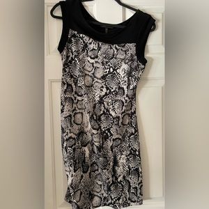 BCBG Mini Snakeskin Print Dress